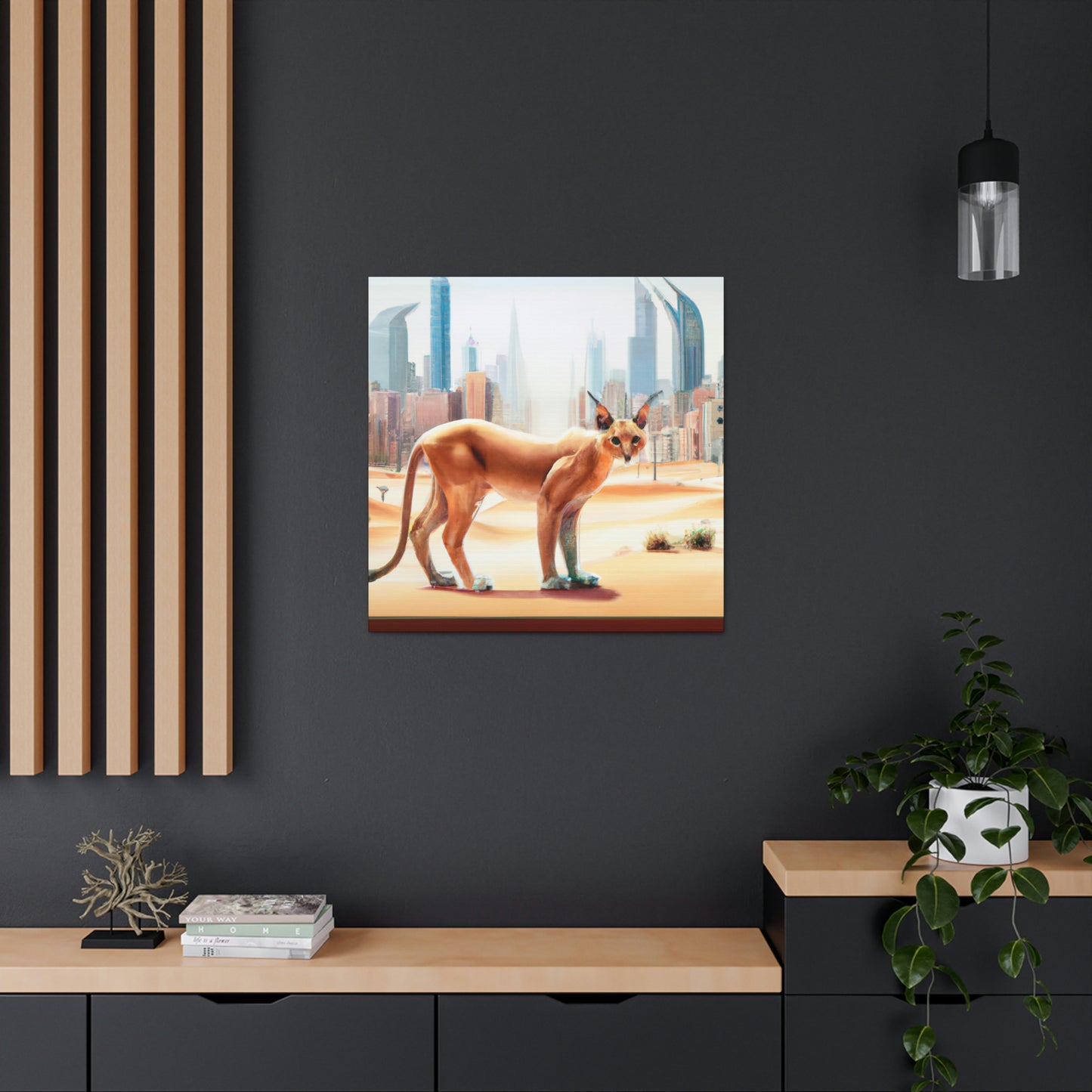 "Caracal in the City" - Canvas