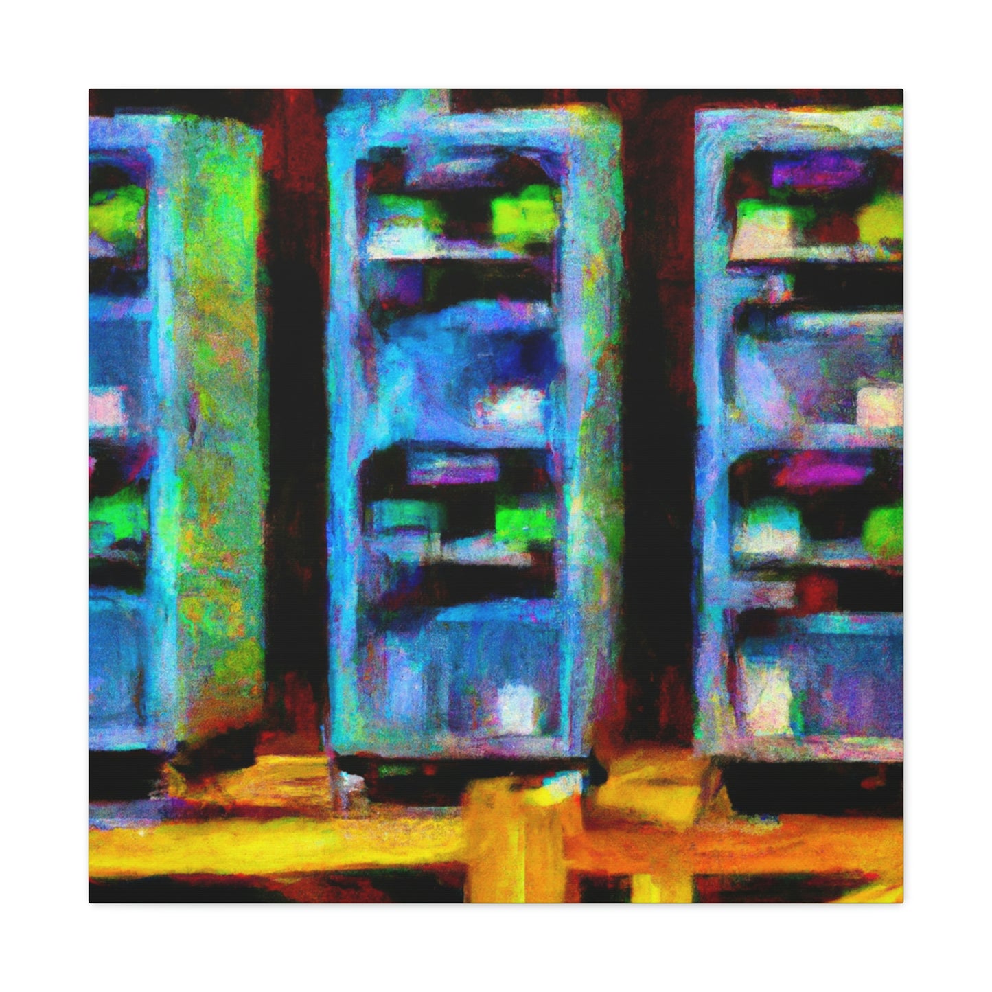 "Digital Tech Impressionism" - Canvas