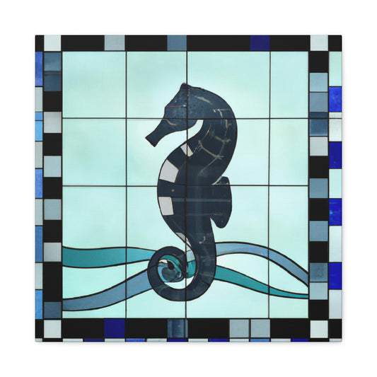 "Seahorse Surreal Symphony" - Canvas