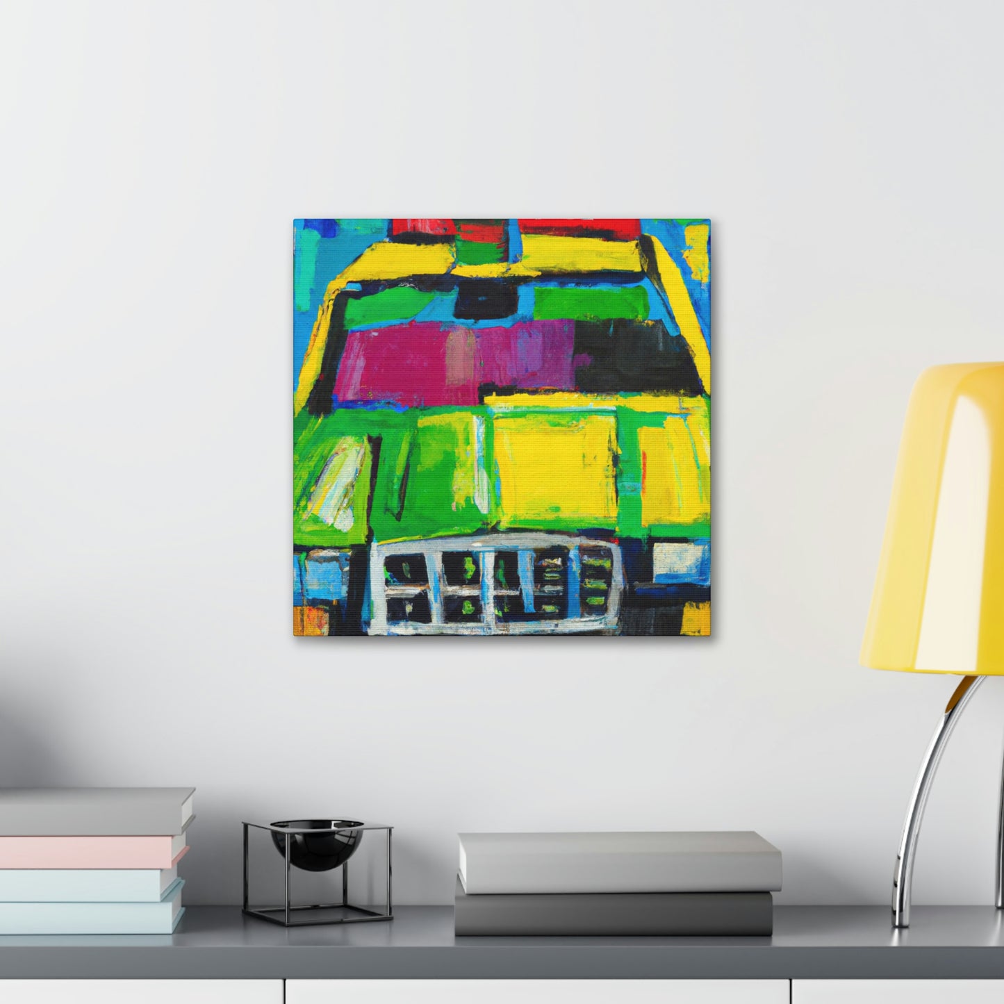 "Taxi NYC Twilight" - Canvas