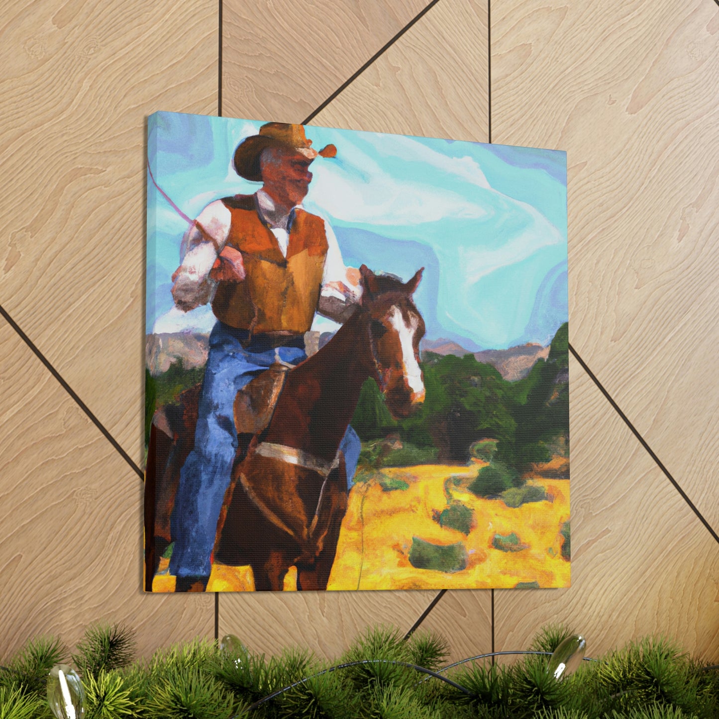 "Cowboy On The Range" - Canvas