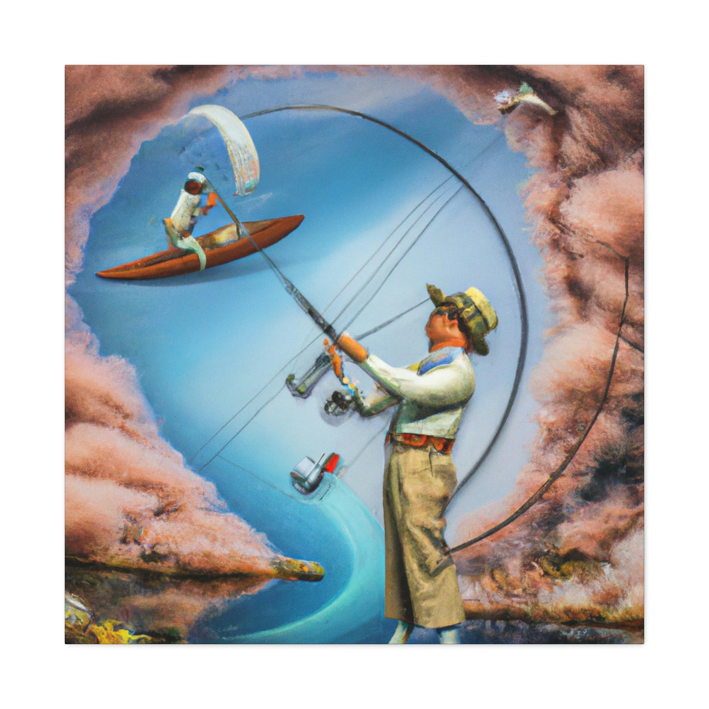 "Fly Fishing Fantasy Dream" - Canvas