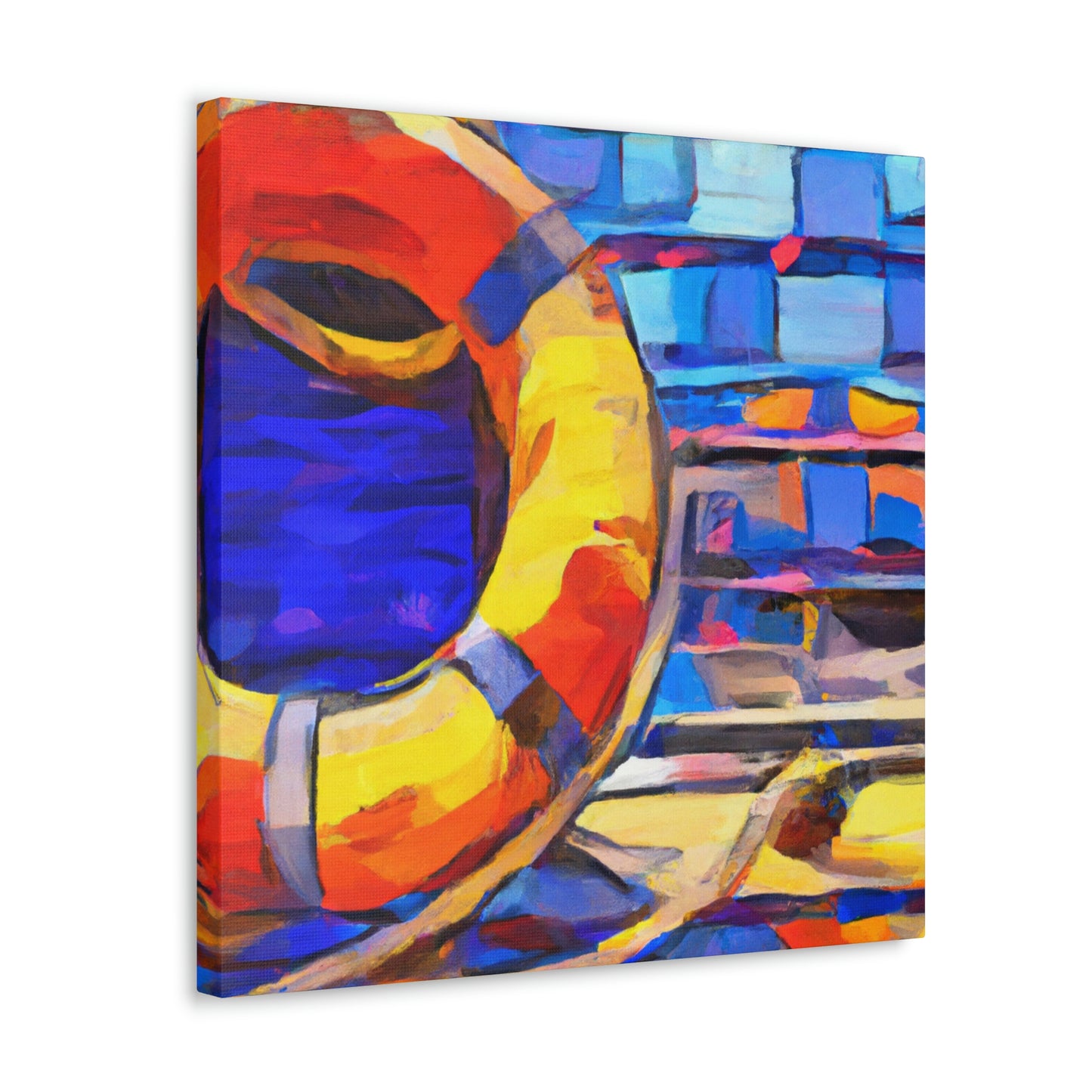 "Life Buoy in Bloom" - Canvas