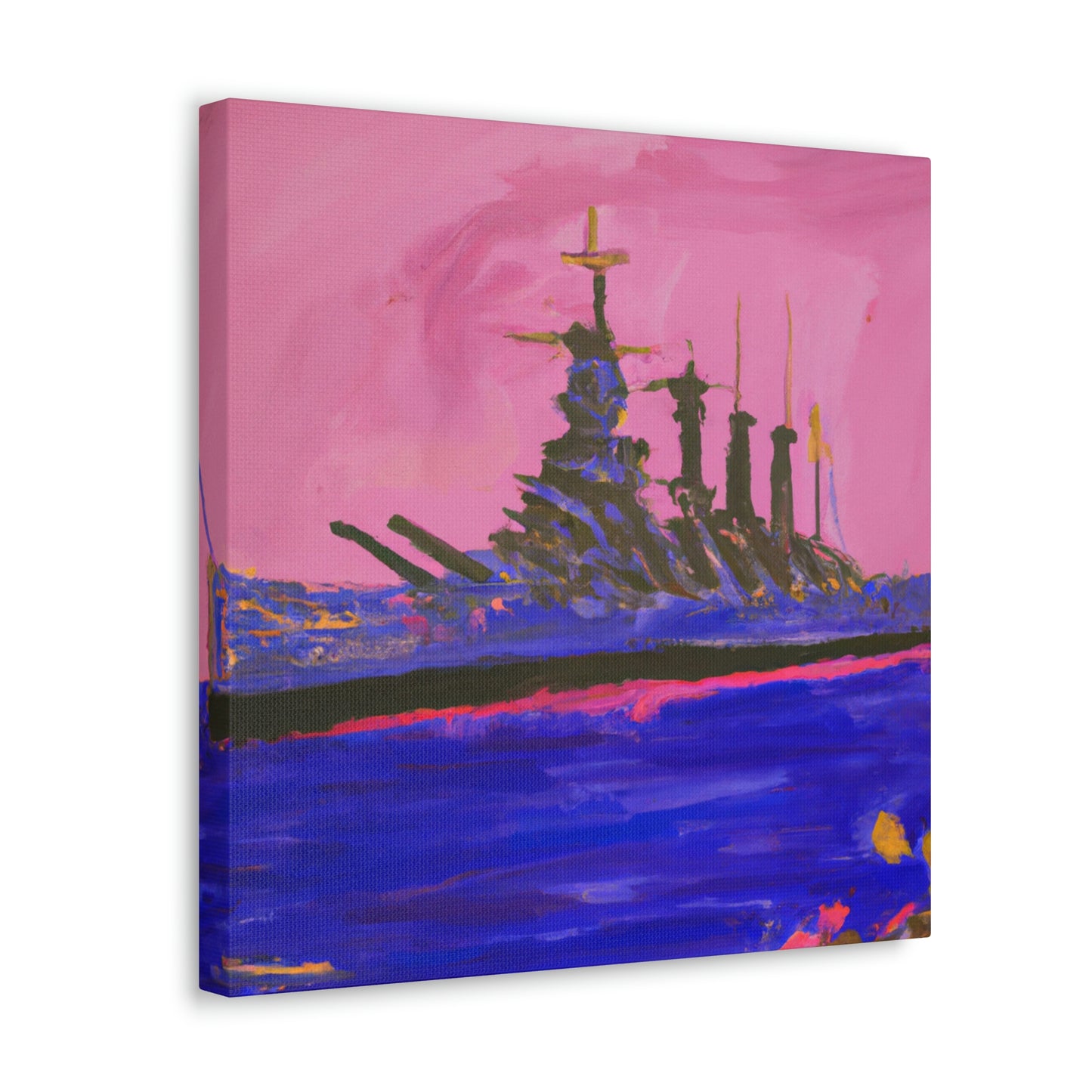 "Battleship in Fauvism" - Canvas