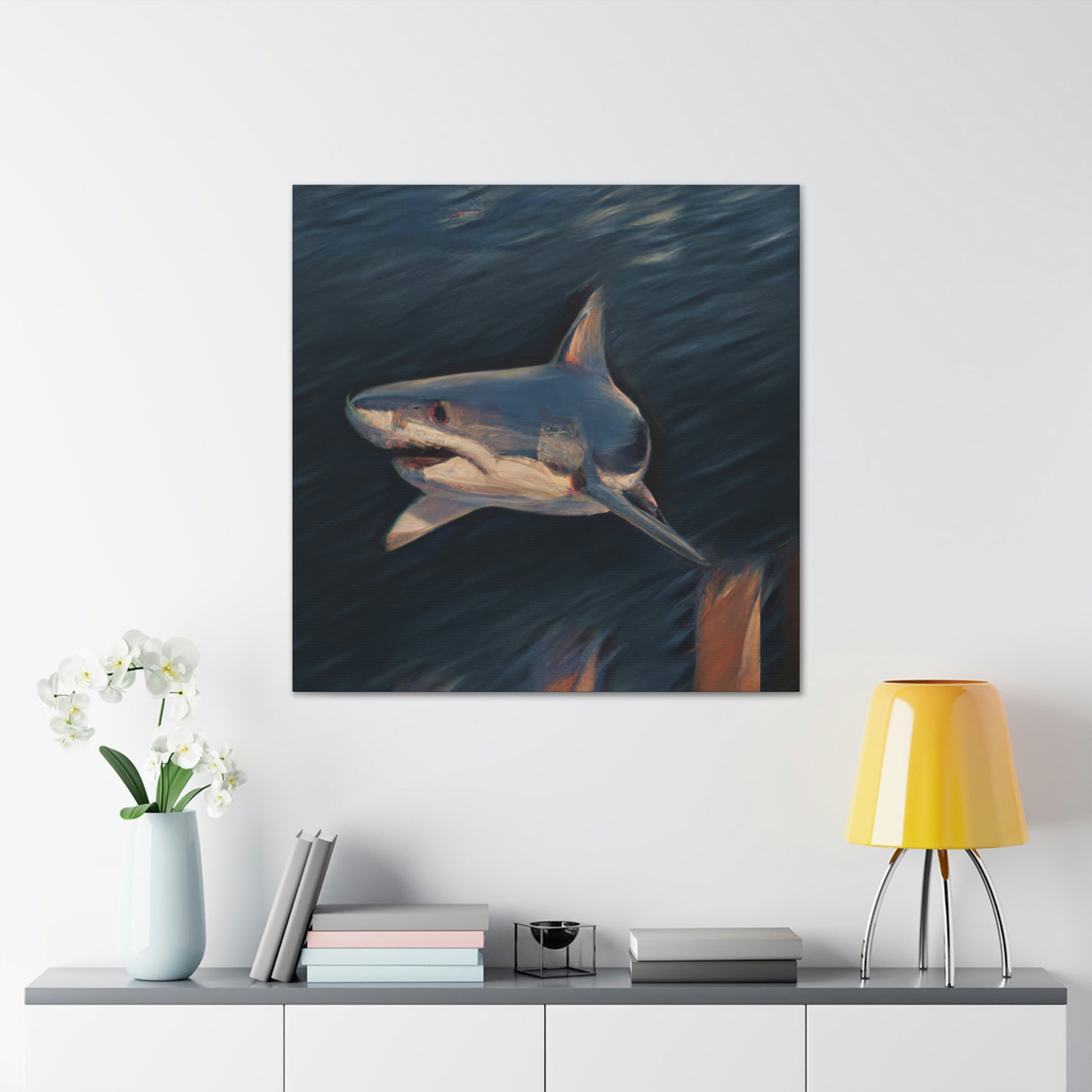 "Shark in the Ocean" - Canvas