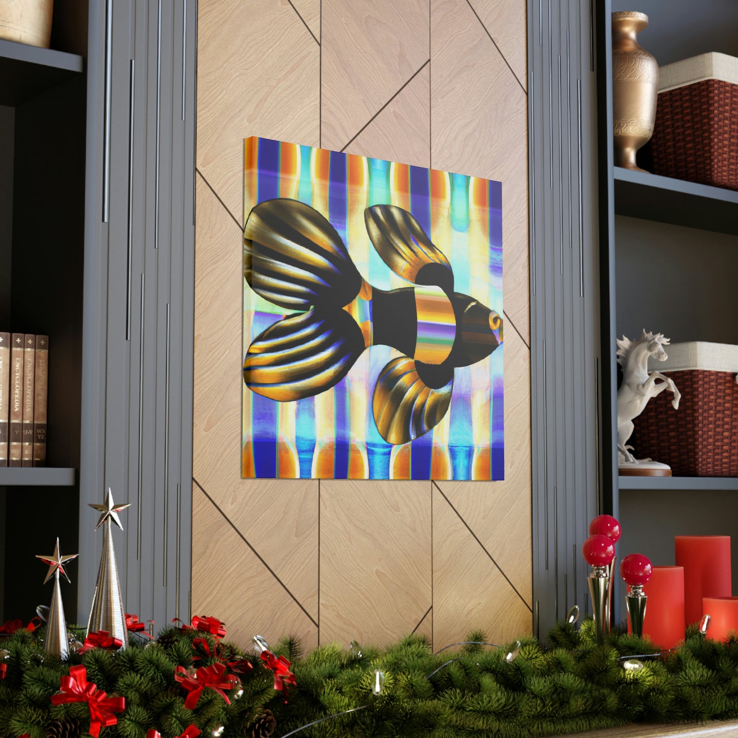 Glimmering Guppy Splendour - Canvas