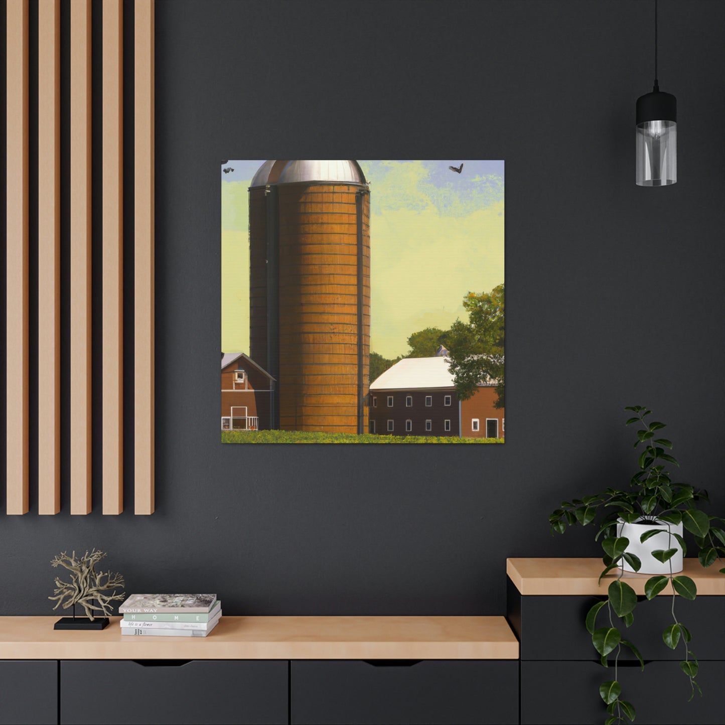 "Silo in the City" - Canvas