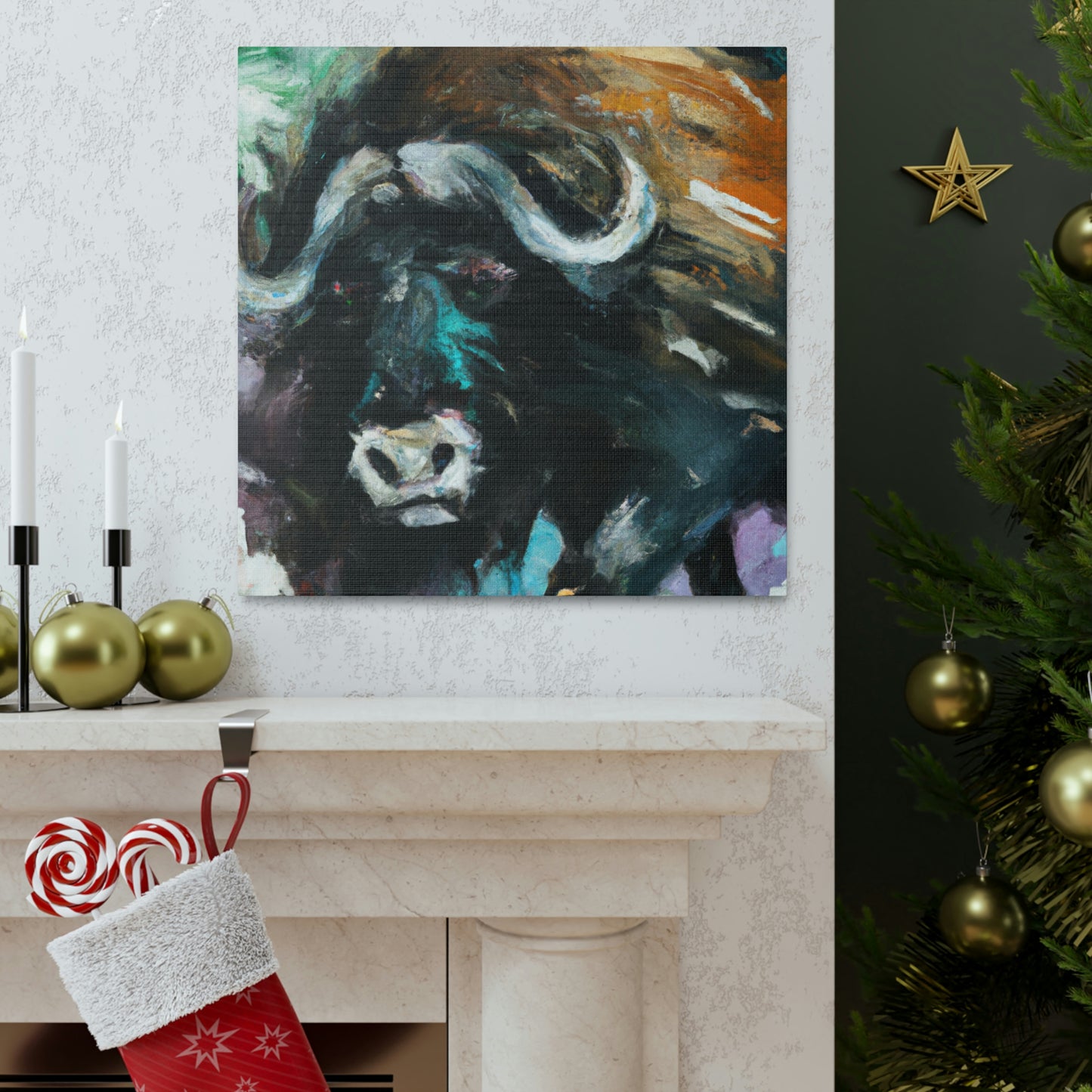 "Musk Ox Expressionism" - Canvas