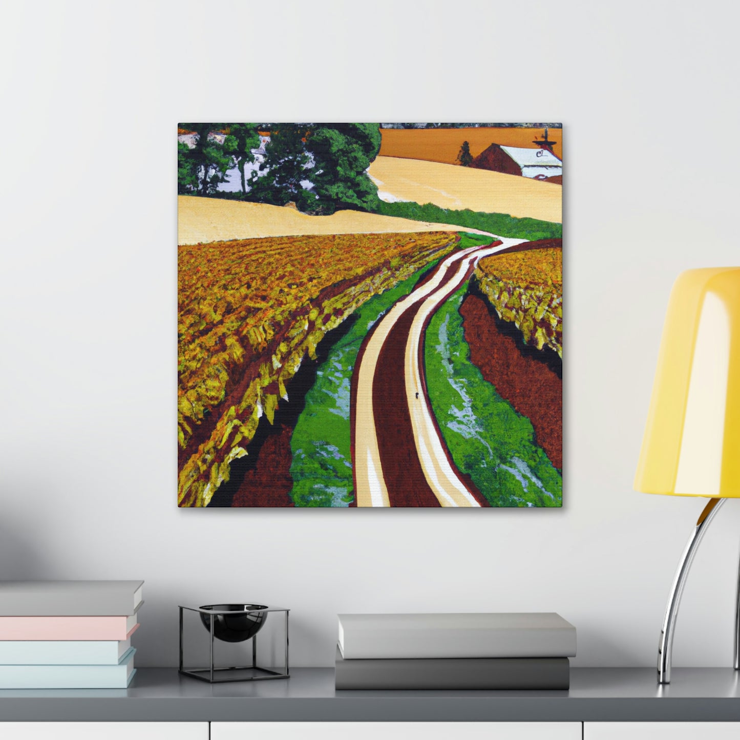 "Tranquil Country Road". - Canvas