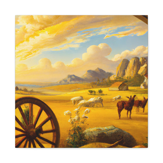 "Wagon Wheel Retrospective" - Canvas