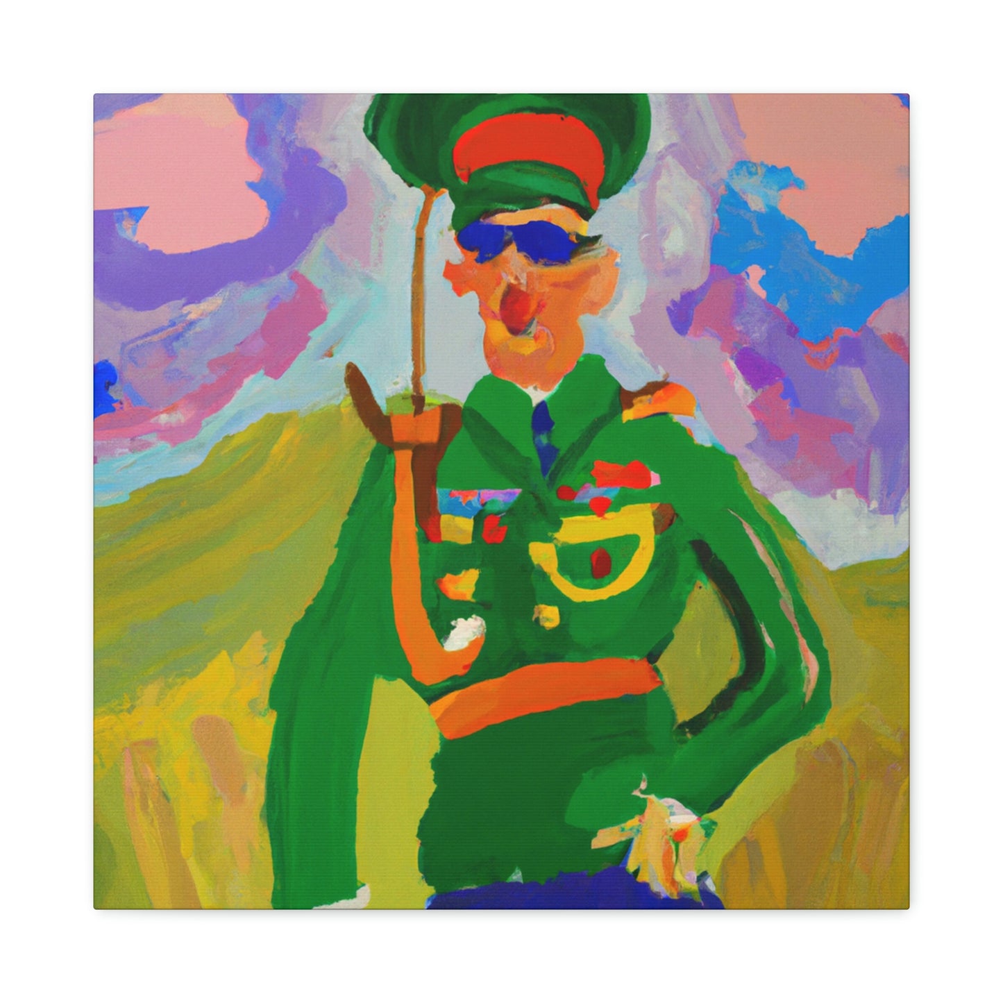 "Artilleryman in Fauvism" - Canvas