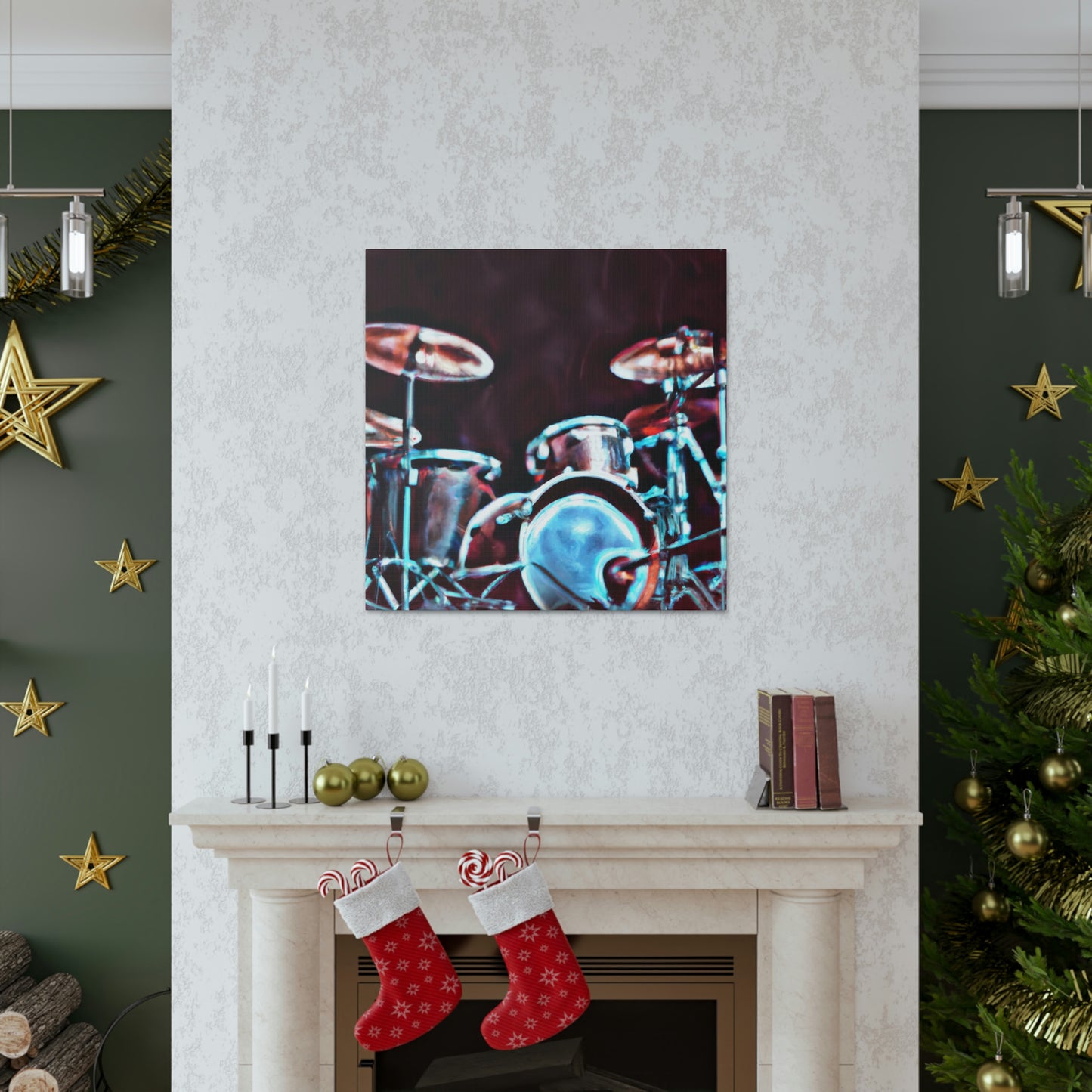 "Rock the Drum Set" - Canvas