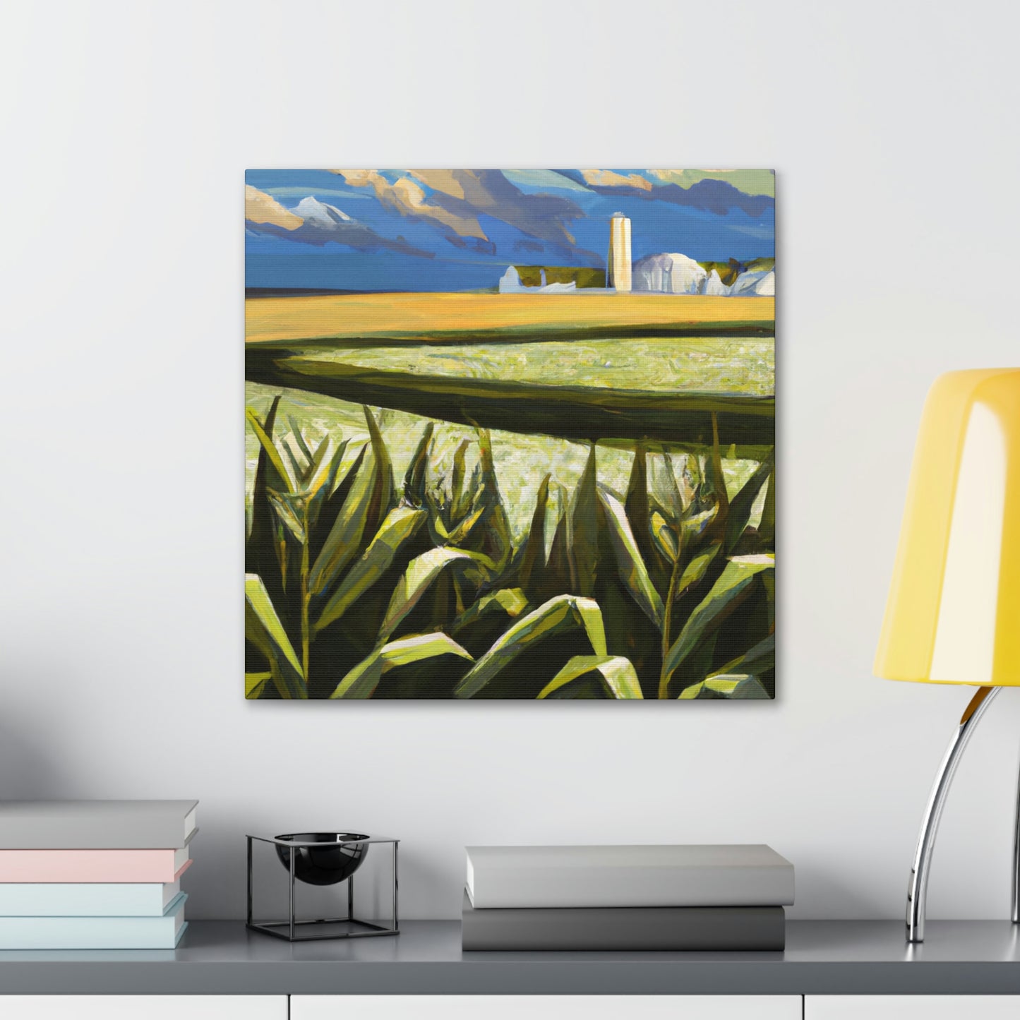 "Corn Field Harmony Scene" - Canvas