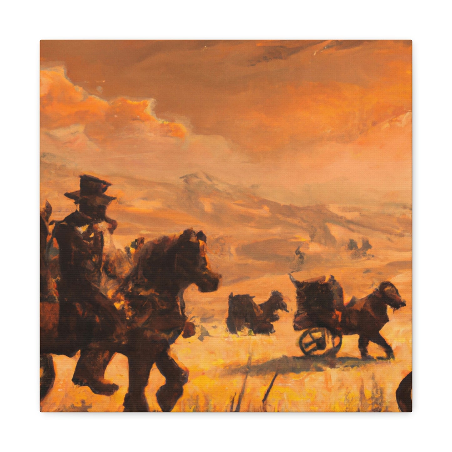 "A Steampunk Grazing". - Canvas