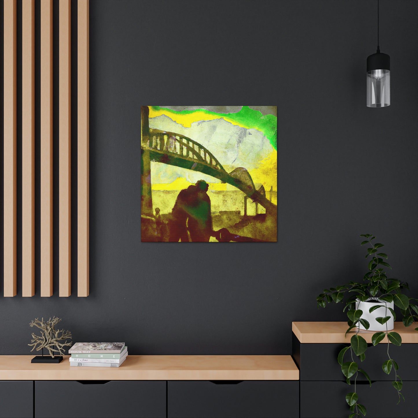 Love Bridge in Bloom - Canvas