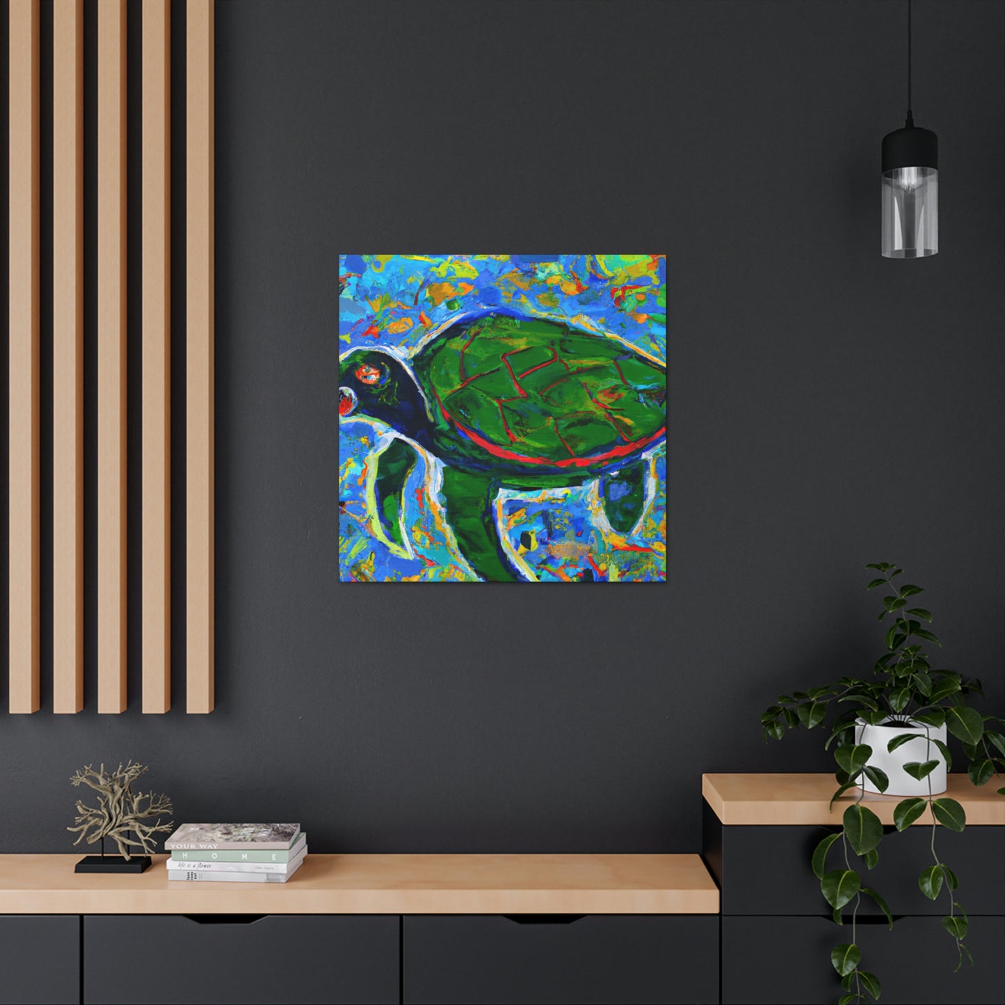 "Sea Turtle Emergence" - Canvas