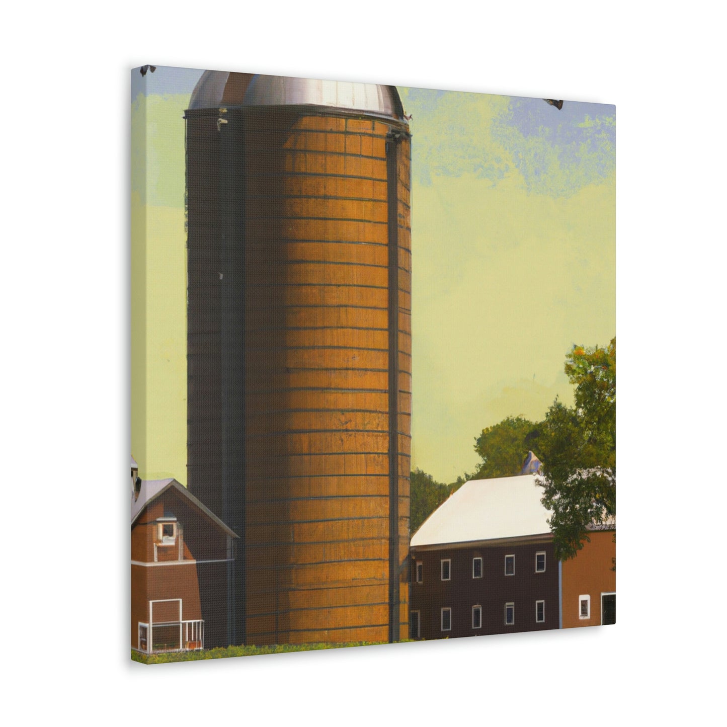 "Silo in the City" - Canvas