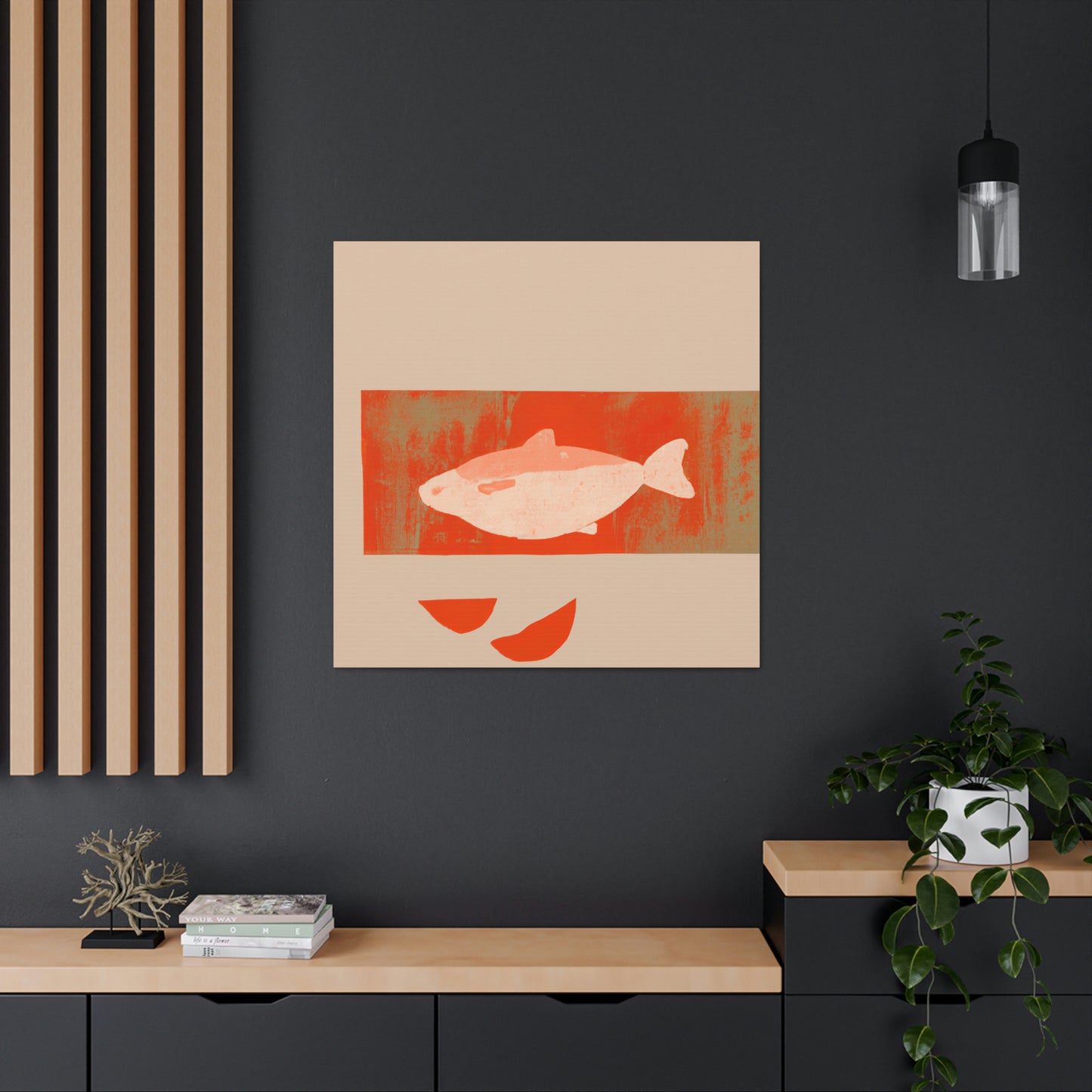 "Salmon in Simplicity" - Canvas