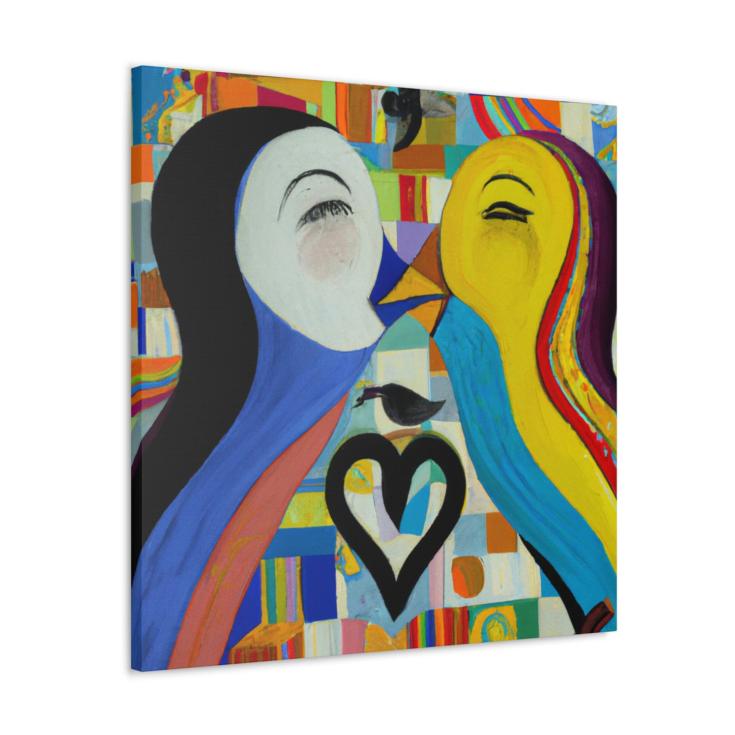 Loving Duo Portrait - Canvas