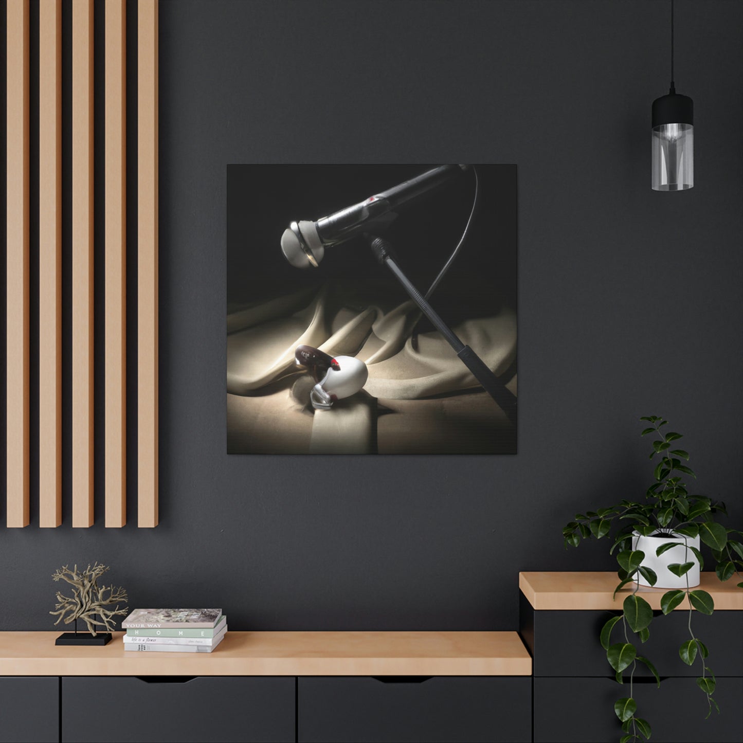 "Microphone in Dreamscape" - Canvas