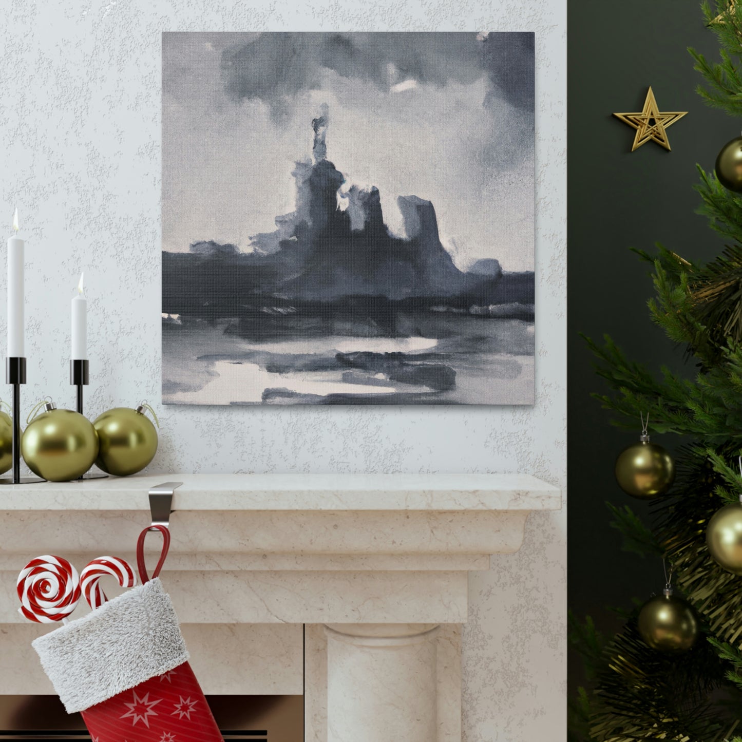 "Battleship At Sea" - Canvas