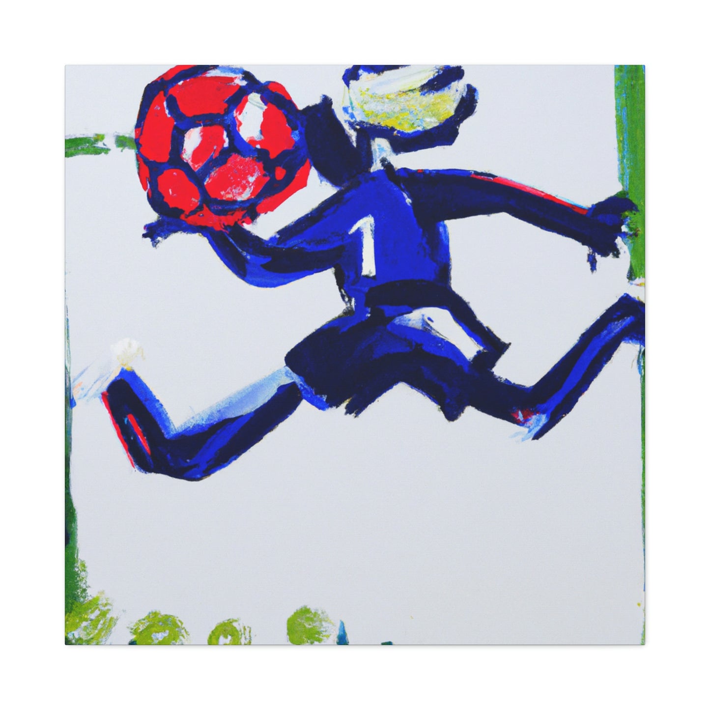 "Playing Soccer Passionately" - Canvas