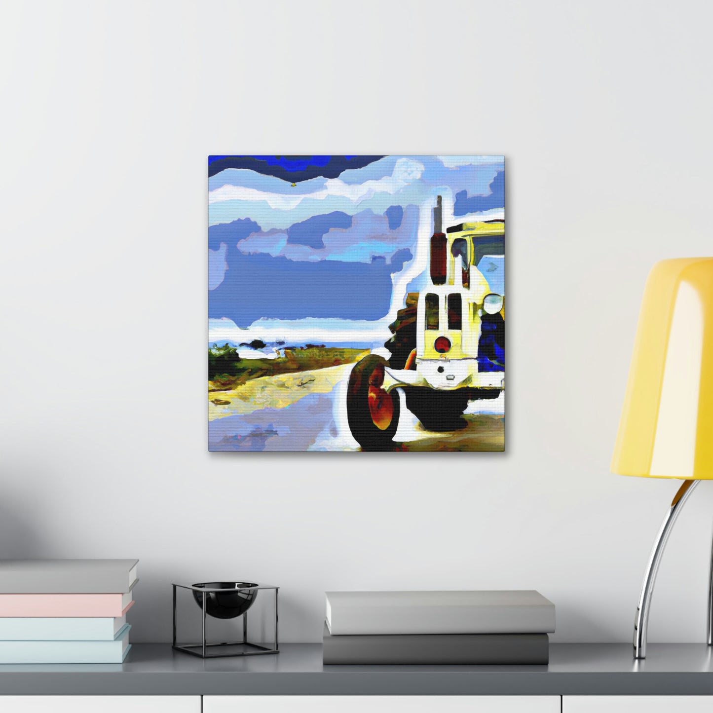 Tractor in Twilight Glow - Canvas