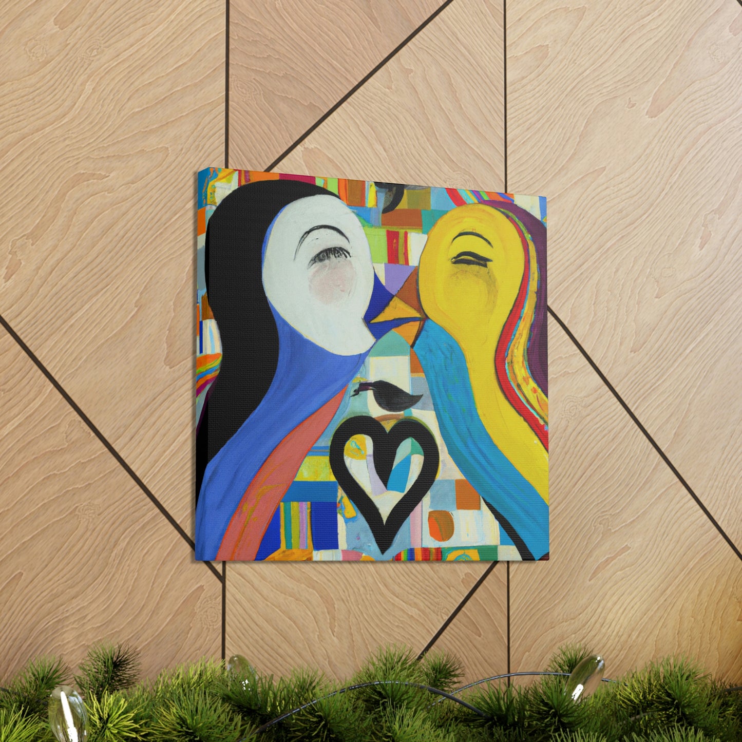 Loving Duo Portrait - Canvas