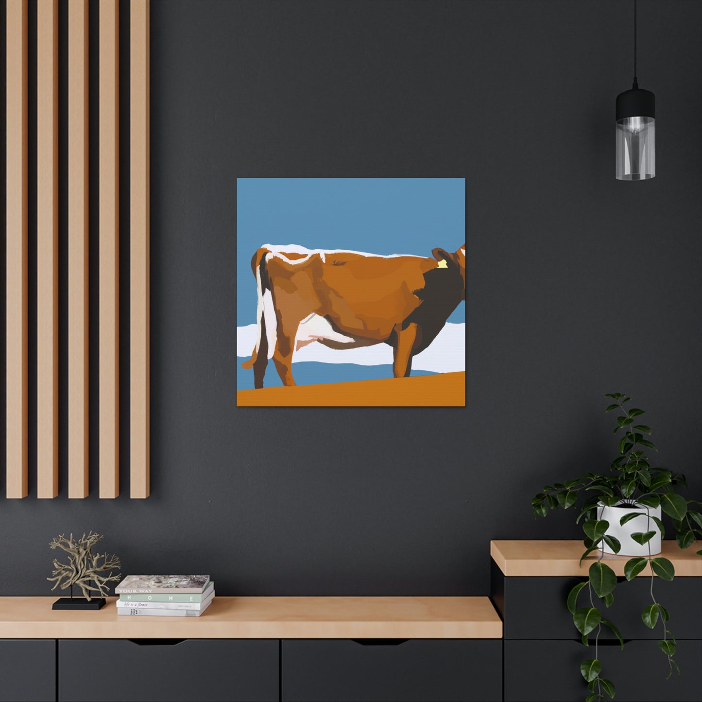 "Jersey Cow Contemplation" - Canvas