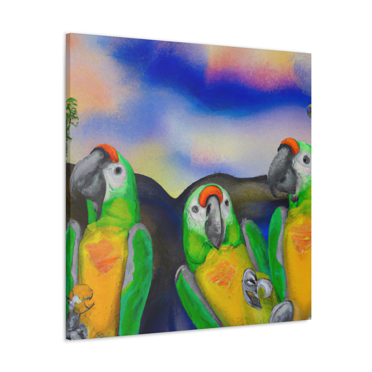 Parrots of Paradise Surreal - Canvas