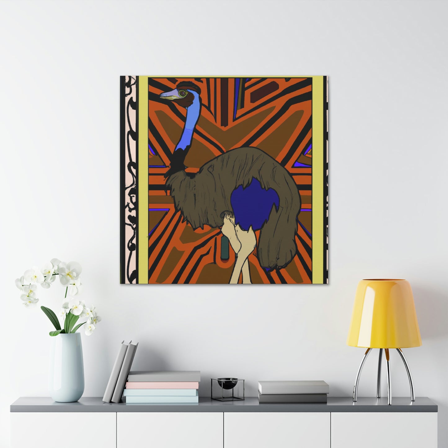 "Emerging Emu Artwork" - Canvas