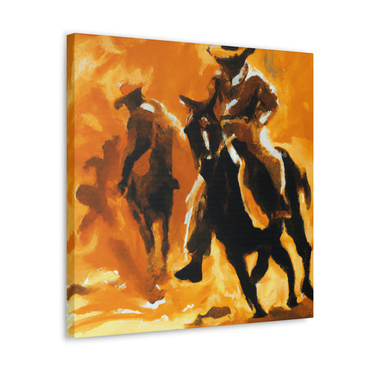 Rodeo Wild West Scene - Canvas