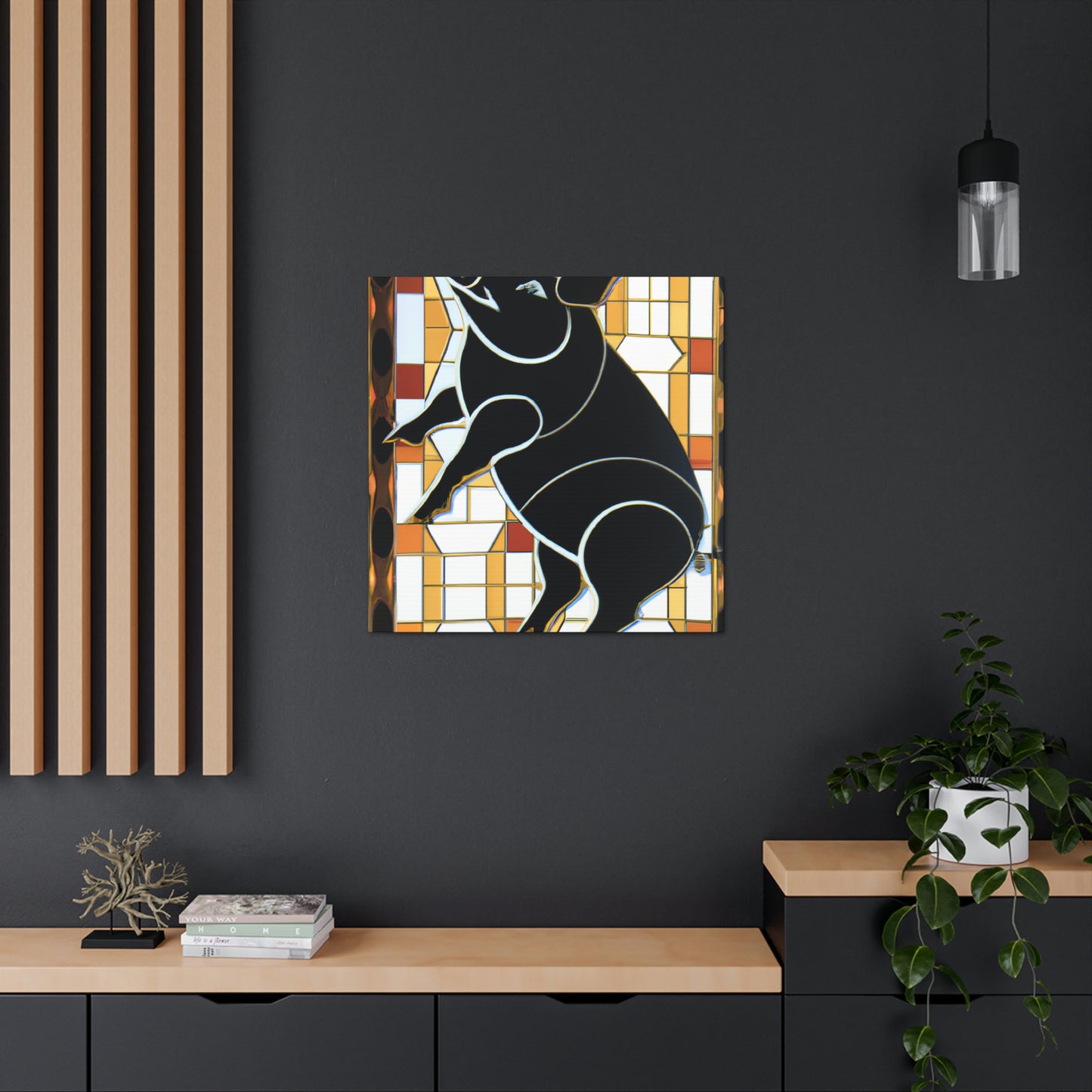 "Ceramic Cosmic Piglet" - Canvas