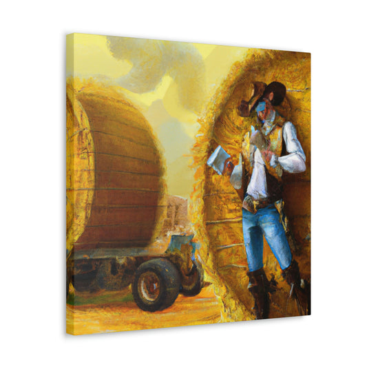 "Steampunk Hay Bales" - Canvas