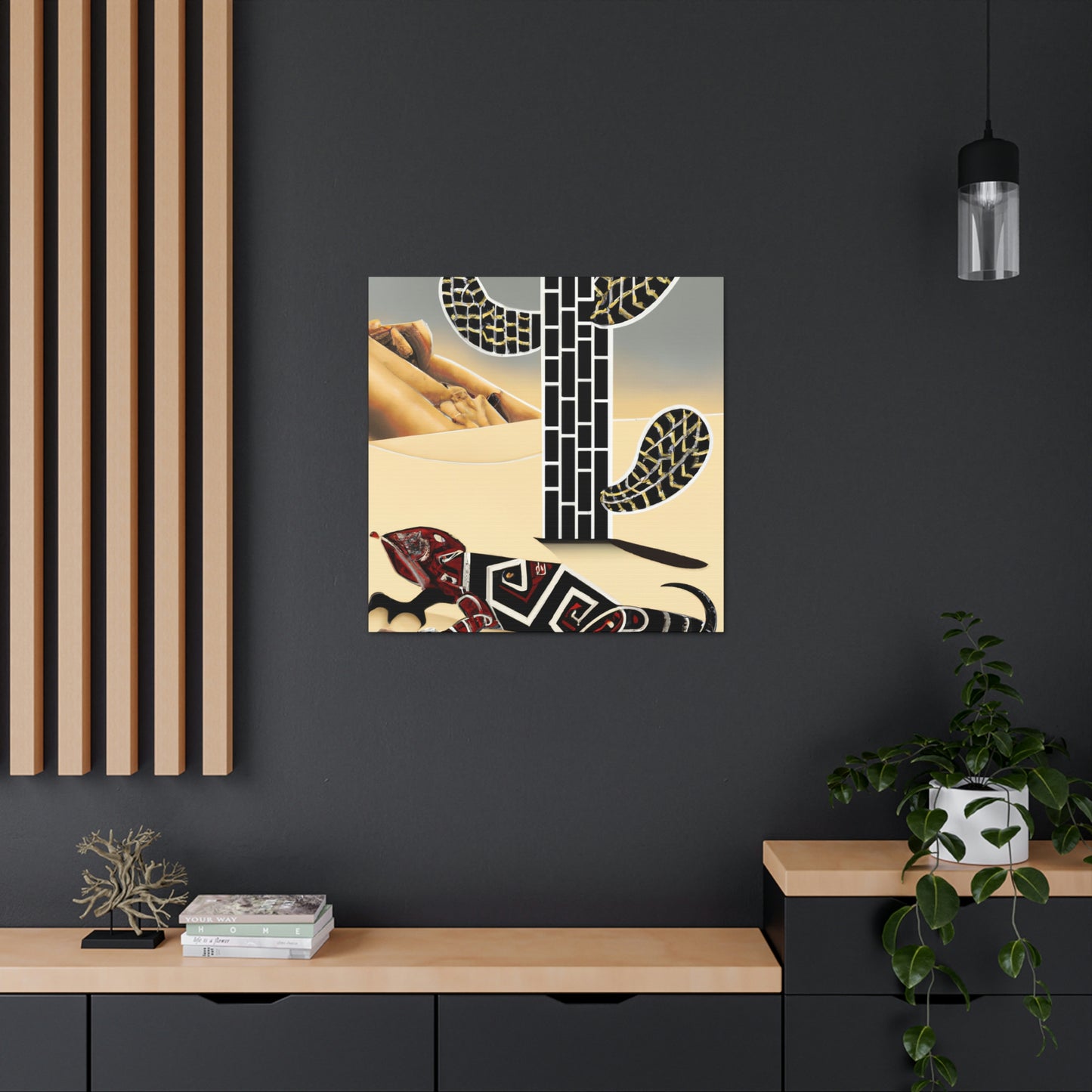 "Gila Monster Glittering Dream" - Canvas