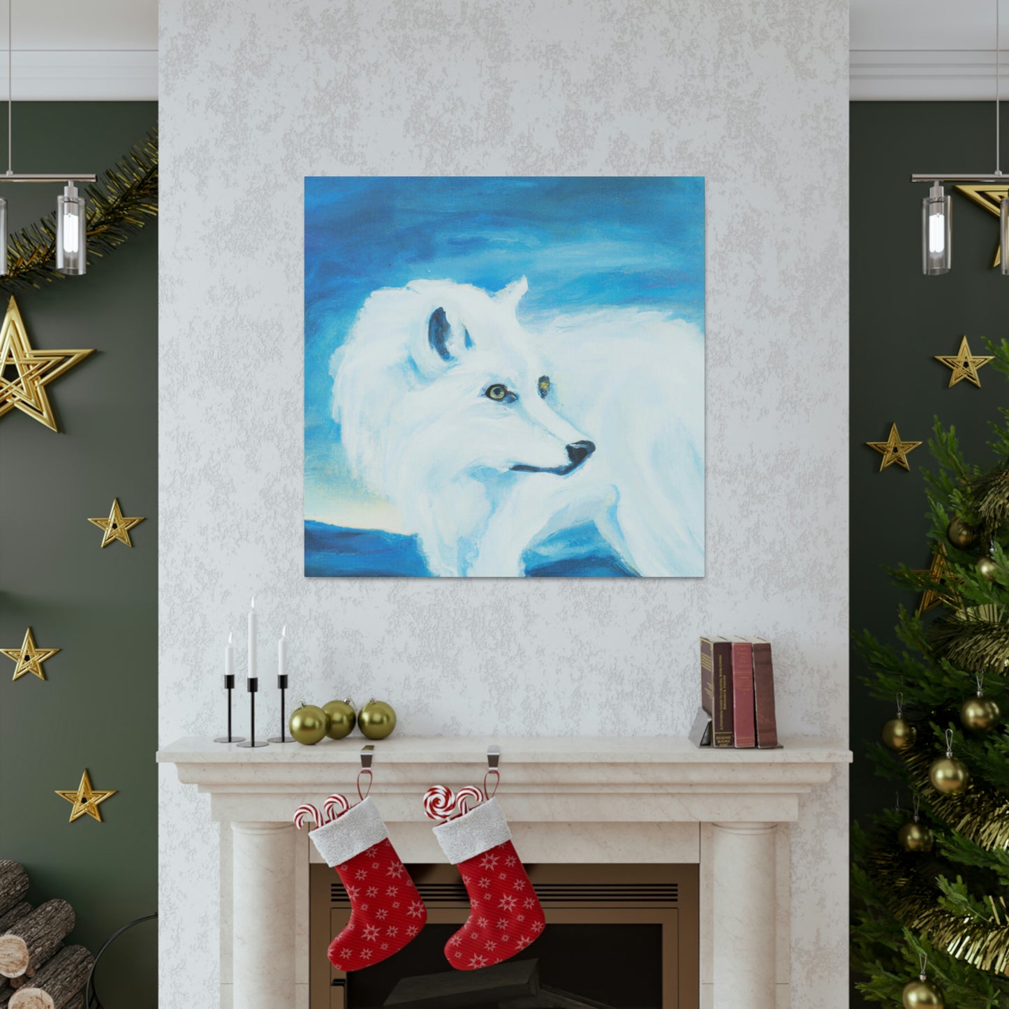 Arctic Wolf Creation - Canvas