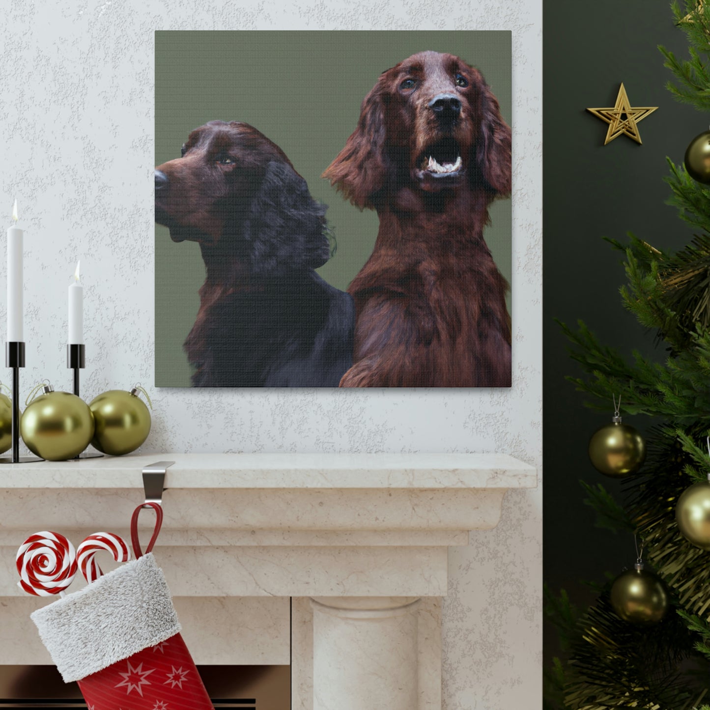 "A Simple Irish Setter" - Canvas