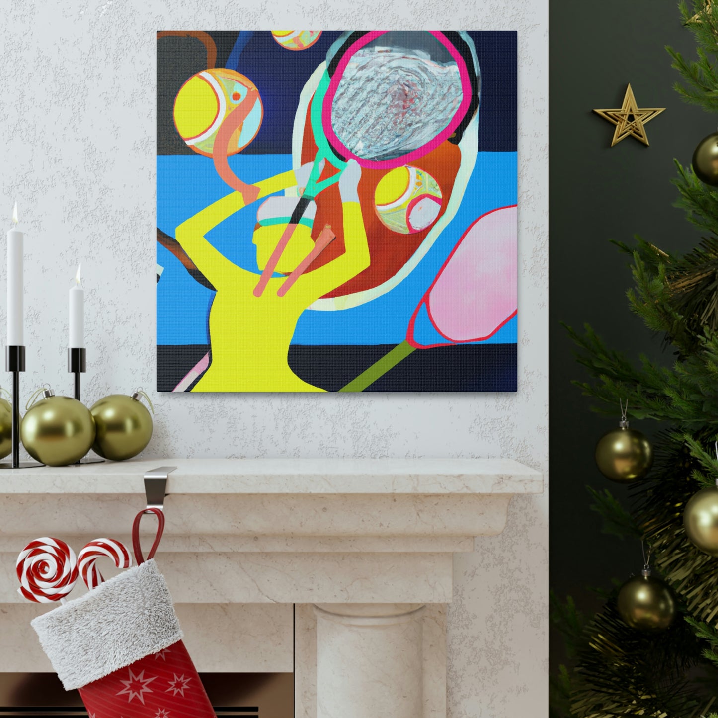 "Tennis: Abstracted Reality" - Canvas