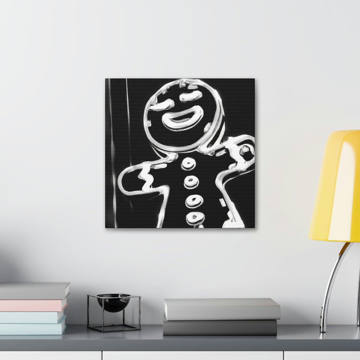 Gingerbread Man Dreaming - Canvas