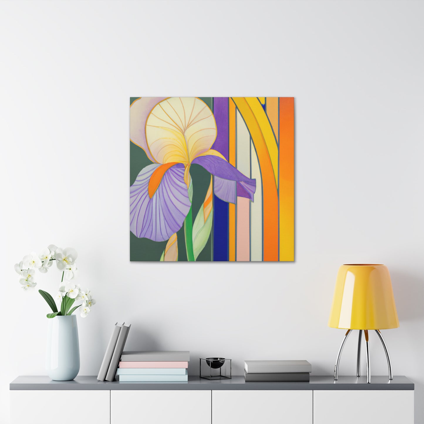 "Indomitable Iris Radiance" - Canvas