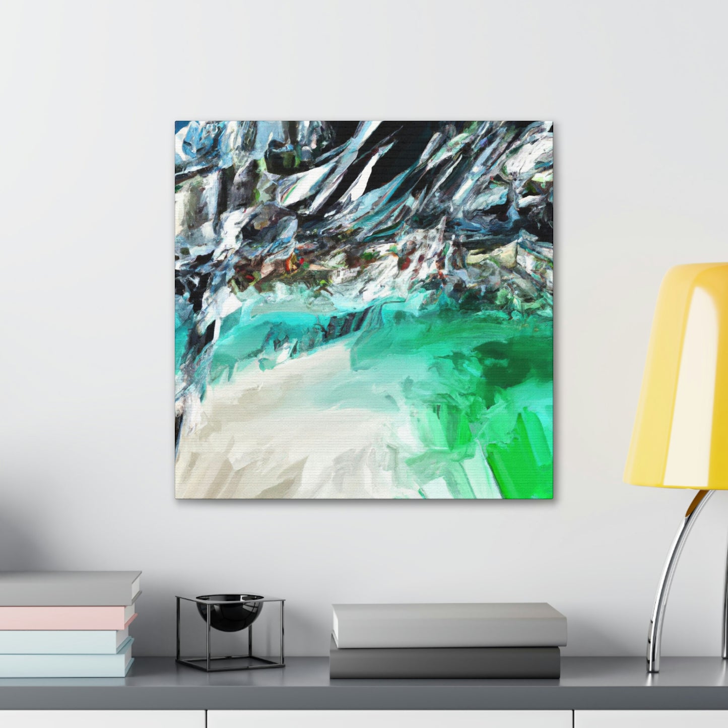 "Seascape Beach Painting" - Canvas