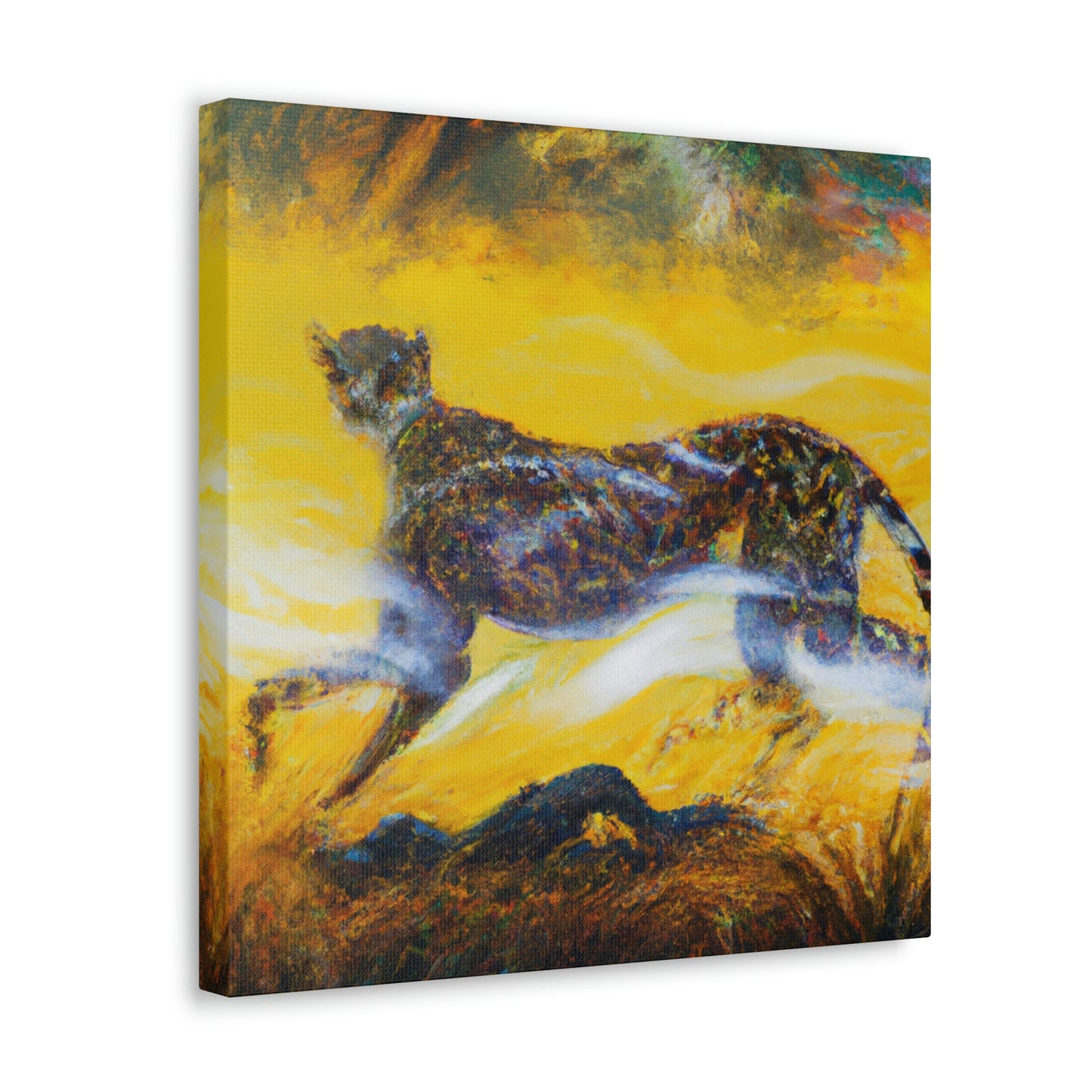 "Cheetah in Art Deco" - Canvas