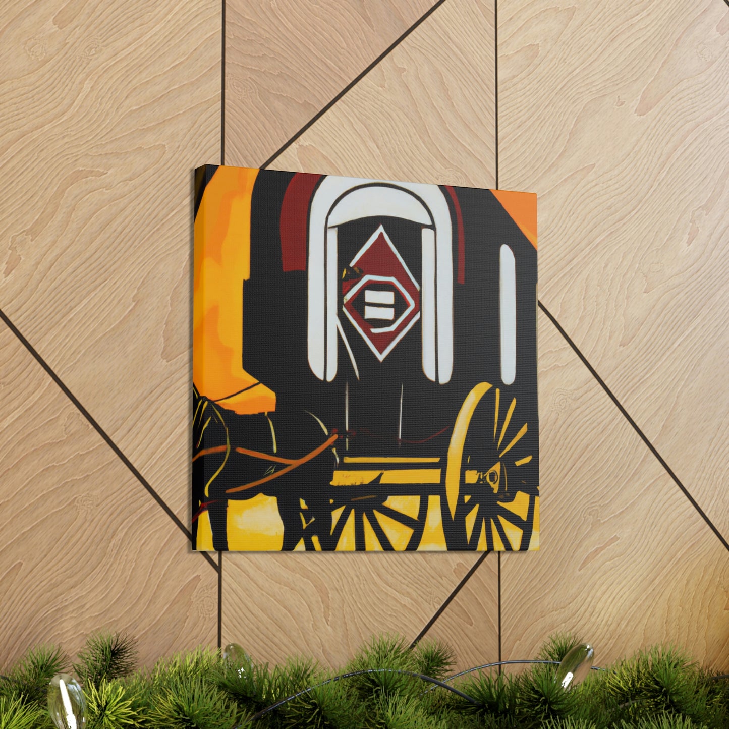 "Roaring Chuck Wagon" - Canvas