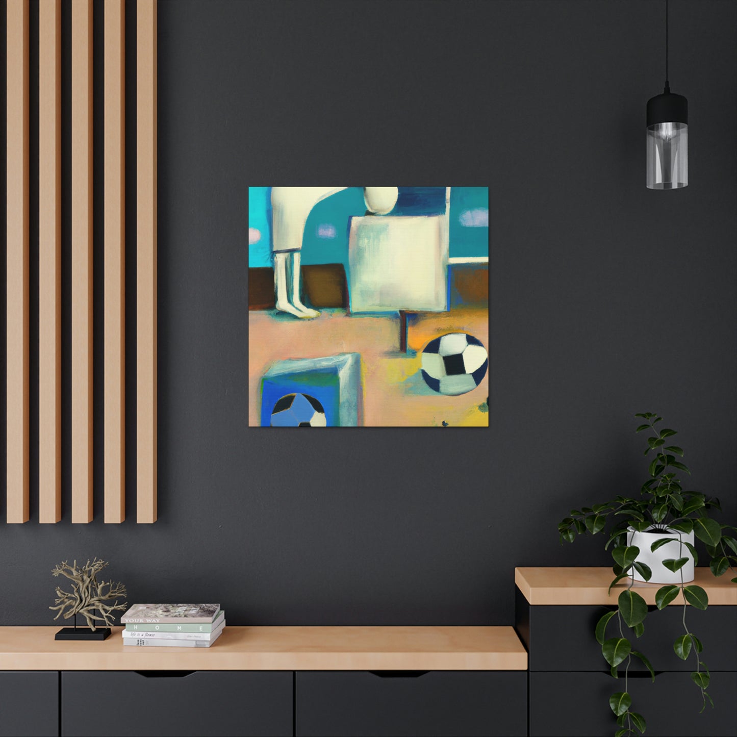 Football in Orbit - Canvas