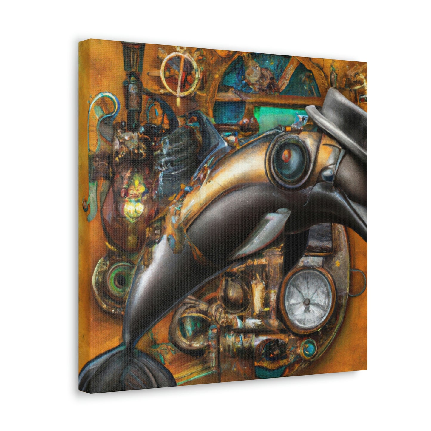 Dolphin Steampunk Ballet - Canvas