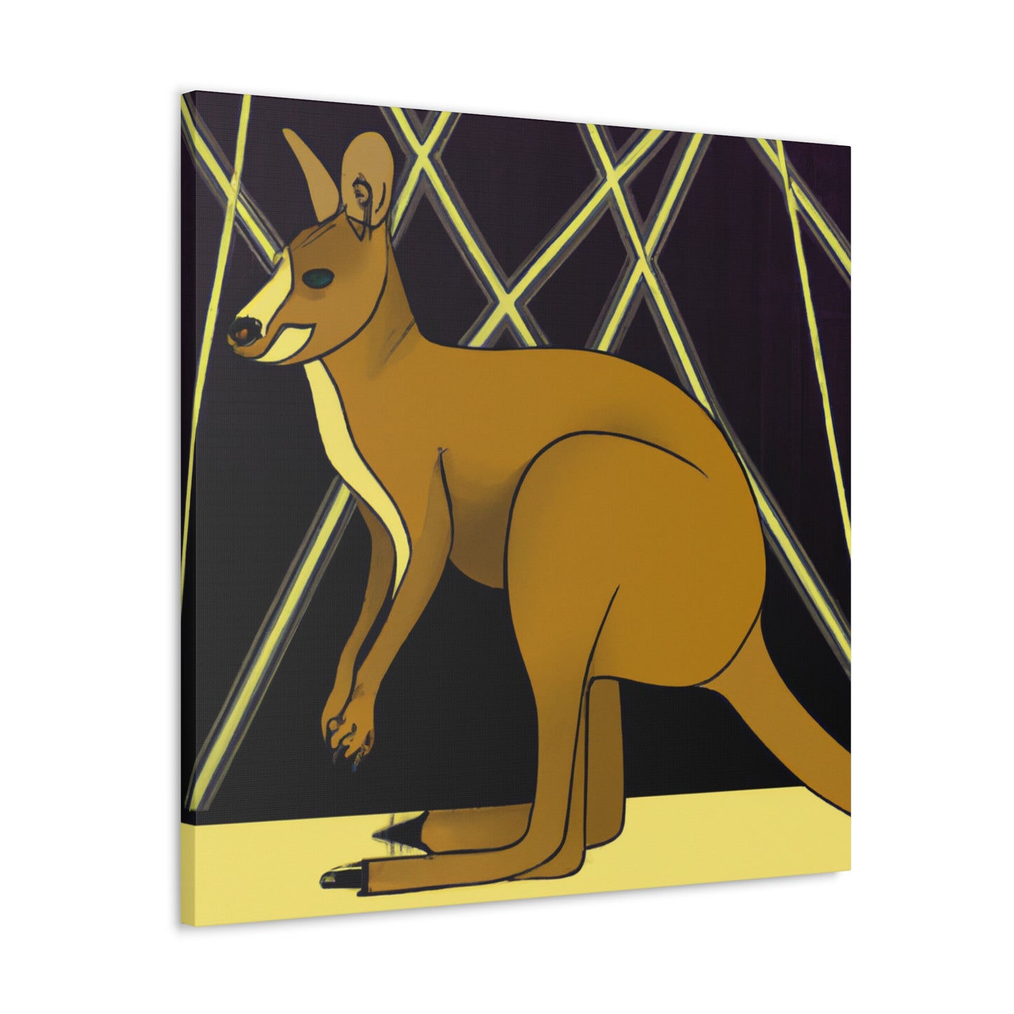 "Gleaming Wallaby Splendor" - Canvas