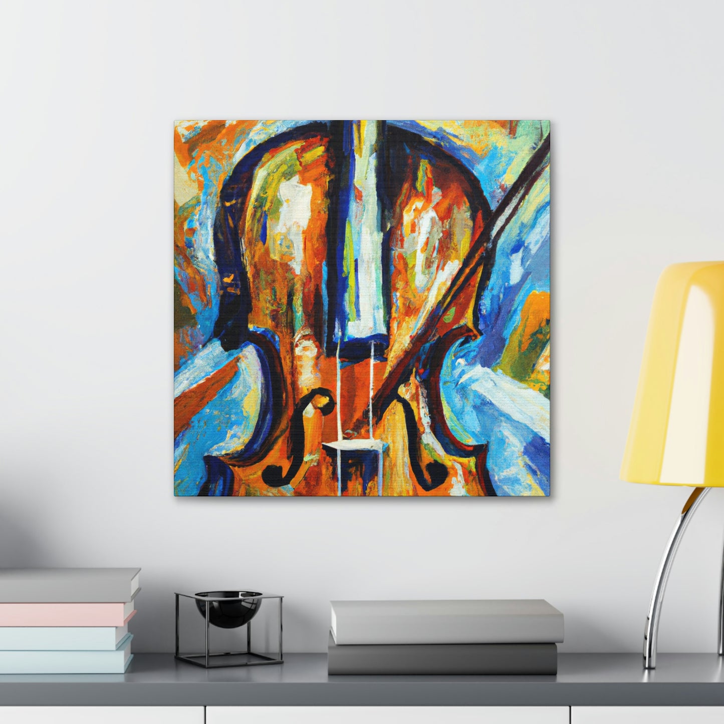 "Music of Expressionism Violin" - Canvas