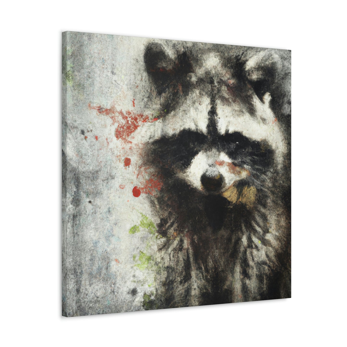 Raccoon in Reflection - Canvas