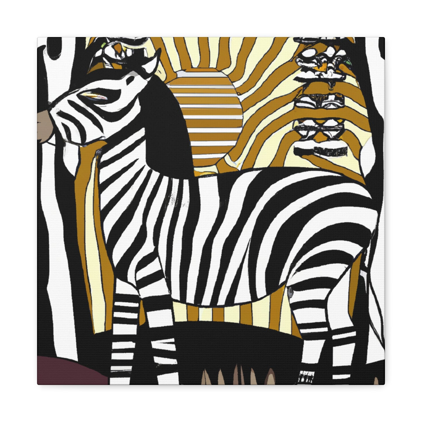 "Zebra's Glorious Strides" - Canvas