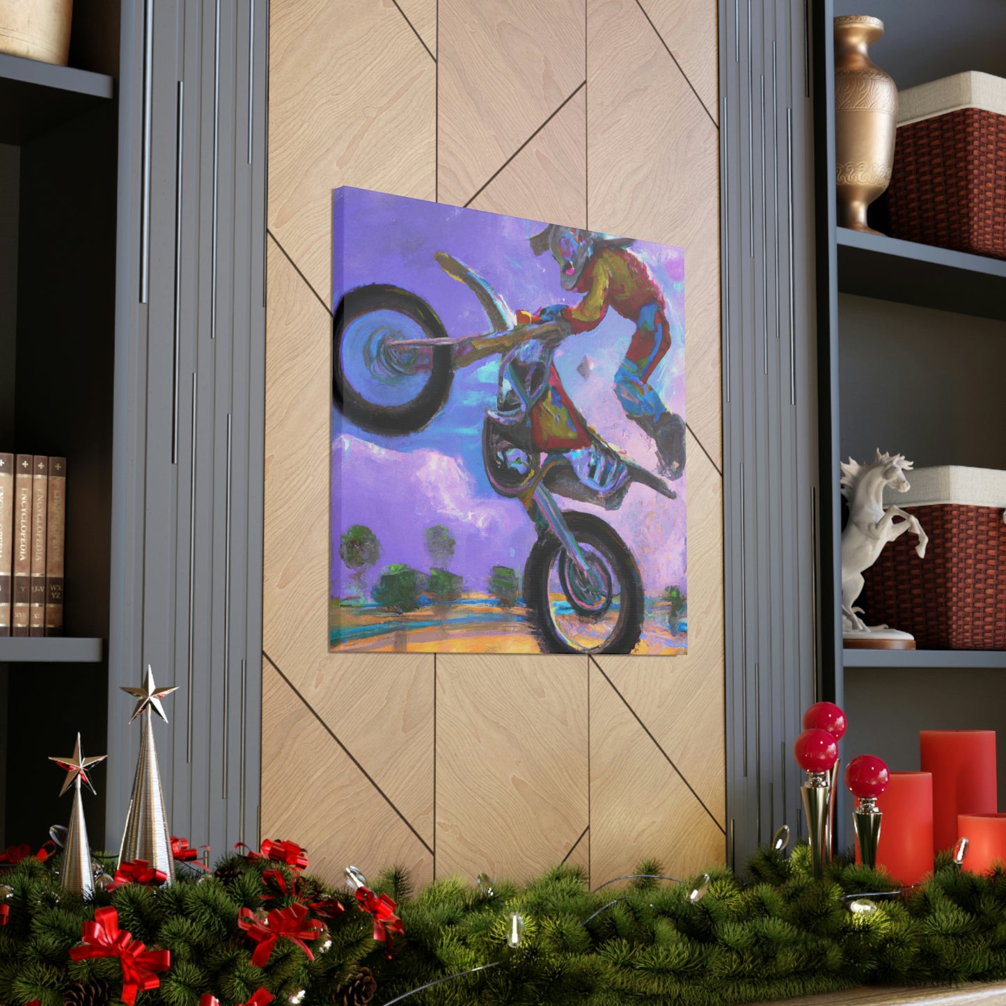 Motocross Mystic Madness - Canvas